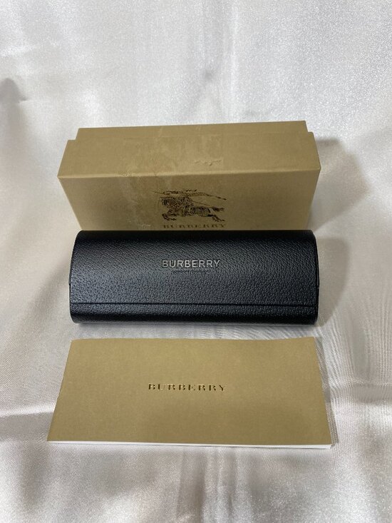 Burberry Sunglasses Eyeglasses Case Set,Black Hard Faux Leather,Logo Lining,Card main image 10